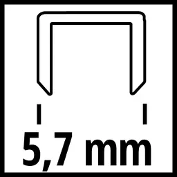 Скоби для будівельного степлера Einhell 5.7х25мм, 3000шт. (4137860) - мініатюра 2