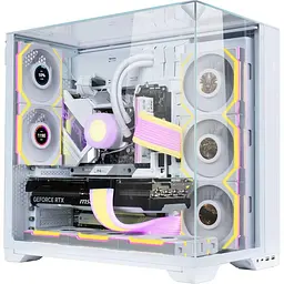 Вентилятор Lian Li UNI Fan SL WIRELESS LCD 120-1 (G99.12SLLCD1W1W.00) White - мініатюра 7