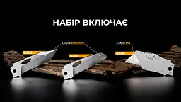 Набір змінних клинків Roxon (BA03; BA08; BA09) 3in1 для S501U, S502U, S802 - мініатюра 12