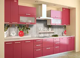 Кухонний фартух Happy Pocket Home вінілова наклейка ПВХ дошки квіти затишок Текстура Сірий 60х200 см Z180894 - мініатюра 2