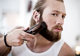Тример Remington Beard Kit, для бороди та вусів, акум., насадок-2, ножиці, щітка у компл., титан.напив., коричневий - мініатюра 2
