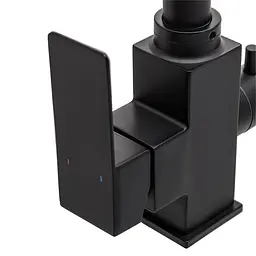 Змішувач для кухні на дві води Wezer PRO4C-02-BLACK, нержавіюча сталь, чорний, Чорний матовий - мініатюра 3