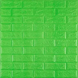 3D панель Sticker Wall самоклеюча 700x770x5мм цегла Зелена 013-5 SW-00000149