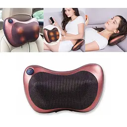 Масажна подушка в автомобіль MASSAGE pillow для спини та шиї з інфрачервоним підігрівом MS (1756374572) - мініатюра 4