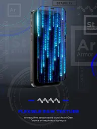 Захисне скло на екран для Apple iPhone 11 Pro Max/Xs Max, Space Black Icon, 2.5D загартоване скло на весь екран, глянцеве, плоске, з чорною рамкою, олеофобне, 9H, клейовий шар по всій поверхні, з сіткою для захисту динаміка, ArmorStandart (ARM59208) - мініатюра 3