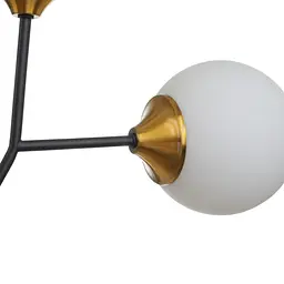 Люстра Brille молекула стельова в зал E27 60W BK (BL-921C/8) - мініатюра 3