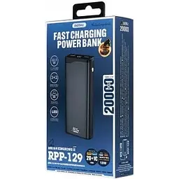 Зовнішній акумулятор Remax Kingkong II 20000mAh QC 22.5W сірий (RPP-129) - мініатюра 6