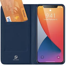 Чохол-книжка Dux Ducis з кишенею для візиток для Apple iPhone 14 / 13 (6.1) Синій - мініатюра 5