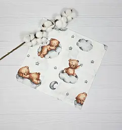Набір з 4 муслинових серветок a.l.babybox Лісова мелодія - мініатюра 3