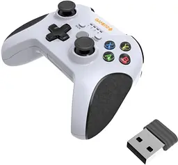 Геймпад MG650W, White, бездротовий (USB 2.4GHz) для ПК / PS3 / Android GamePro teh0028546 - мініатюра 2