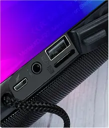 Портативна акустика XO f27 Bluetooth Speaker бездротова чорна - мініатюра 2