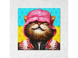 Постер Котик Kalush ©Маріанна Пащук, Brushme (40х40 см)