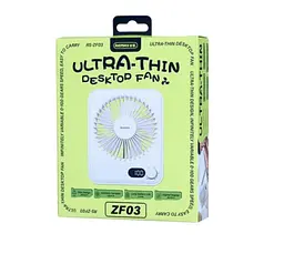 Вентилятор Remax RS-ZF03 1200 mAh Portable Desktop Fan - мініатюра 2