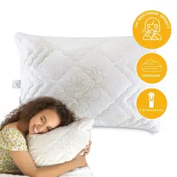 Подушка Ideia Air Dream Classic Троянди чохол на блискавці 40х60 см біла (8-11756*001) - мініатюра 2