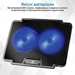 Підставка для ноутбука Promate iдставка для ноутбука AirBase-1 Black (airbase-1.black) - мініатюра 5