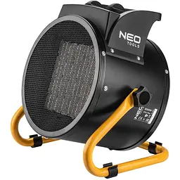 Теплова гармата Neo Tools 3,0 кВт, площа обігріву 30 кв.м., підлоговий, чорний (90-063)