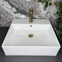 Умивальник VBI Rutino підвісний 50x46 см white VBI-017600 - мініатюра 3