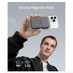 Зовнішній акумулятор (магнітний) Anker 621 Magnetic 5000mAh (A1610012) чорний - мініатюра 5