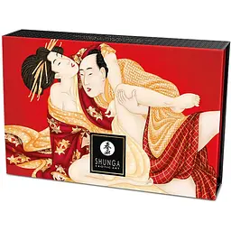 Подарунковий набір для масажу Shunga Kissable Massage Powder Sparkling Strawberry Wine, 2 шт - мініатюра 4