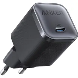 Сетевое зарядне пристрій Anker Nano Charger 45W USB-C Чорний (A2692L11)