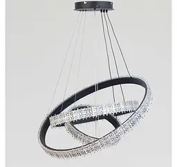 Світлодіодна підвісна люстра Artlight WG5129/80+60+40BK, 105 Вт, чорна - мініатюра 2