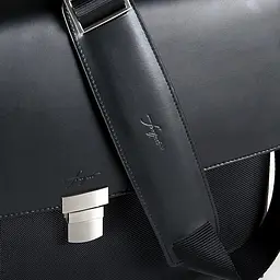 Діловий портфель зі шкіри та нейлону Fouquet 39х31х10.5 см sum0026918 - мініатюра 5