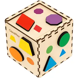 Кубик-сортер GoodPlay Кольорова фігурка (CUB-4-002) - мініатюра 2