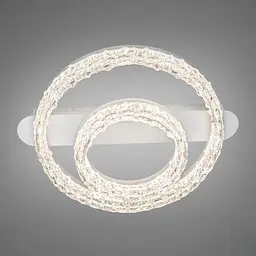 Сучасна стельова люстра Diasha MX78203/400+200WH з акриловими кільцями, 60W