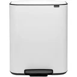 Бак для сміття Brabantia Bo, з педаллю, 60 л, білий (211300)