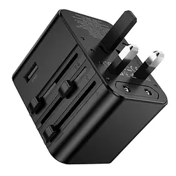 Зарядний пристрій Hoco AC30 2 USB/2 Type-C CN to EU чорний - мініатюра 6