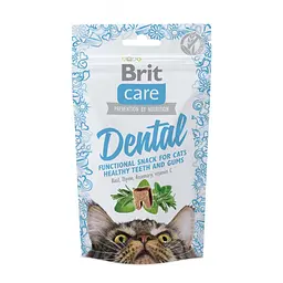 Функціональні ласощі для котів Brit Care Dental для здоров'я зубів з індичкою 50 г (111263/521371)