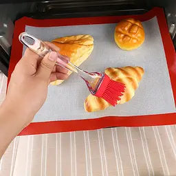 Пензлик кондитерський силіконовий для випічки маленький 17 см, Kitchen Master Сірий 86503 - мініатюра 5