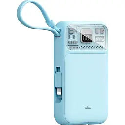 Зовнішній акумулятор WiWU Wi-P016 10000mAh Blue [133059] - мініатюра 6