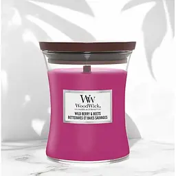Свічка Woodwick Wild Berry & Beets Medium Лісові ягоди та буряк 275 г (1632270E) - мініатюра 2