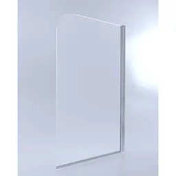 Шторка для ванни Qtap Standard CRM407513APR Pear, Права, матовий, хром - мініатюра 2