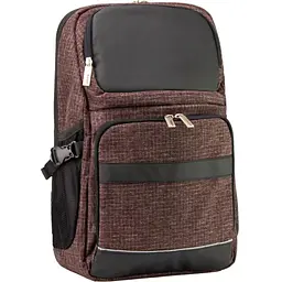 Рюкзак шкільний Optima 18.5" Techno чоловічий 0.7 кг 6-15 л Темно-коричневий (O96915-03)