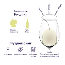 Вино Sturmwolken Riesling біле напівсухе 11% 0.75 л (856502) - мініатюра 7