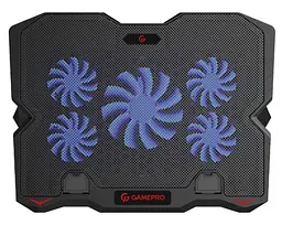 Охолоджувальна підставка для ноутбука до 15,6 дюйма GamePro GPCP-627 2xUSB 5xfans - мініатюра 3