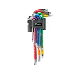 Набір ключів Bradas TORX TX 10-50 9 шт довгі (DIY-HKT42-LO/B) - мініатюра 1