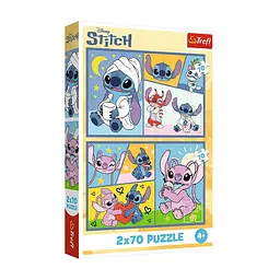 Пазл Trefl Lilo&Stitch Зі Стічем не нудно 2x70 (5900511344448)