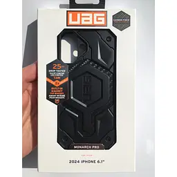 Протиударний чохол UAG Monarch Pro MagSafe (Original) для iPhone 16 Carbon Fiber 114458114242 - мініатюра 2