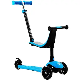 Самокат-велобіг 3 в 1 Best Scooter 31х12х55-69 см Блакитний 000231637