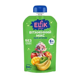 Набір пюре фруктове Elfik Magic Вітамінний мікс 1800 г (18 шт. х 100 г) - мініатюра 2