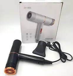 Розумний компактний фен з іонізацією Dry Hair Efficiently UKC MA03-56 чорний - мініатюра 3