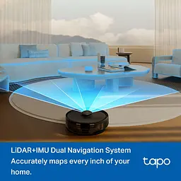 Робот-пилосос TP-Link TAPO RV 30 MAX LIDAR з підтримкою вологого прибирання + док-станція - мініатюра 9