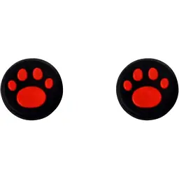 Накладки на стіки Thumb Grips 2-pack для PS4-PS5-Xbox FootPrint Red [47552]