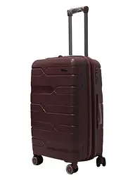 Валіза середня M поліпропілен Milano bag 0306 65×42×28см 56л Бордовий - мініатюра 2
