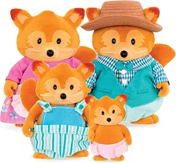 Набір фігурок Li'l Woodzeez Сім'я Лисичок 4од книжка EN det0018086 - мініатюра 3