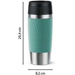 Термочашка Tefal Travel Mug Classic Twist 360 мл зелена (N2024310) - мініатюра 3