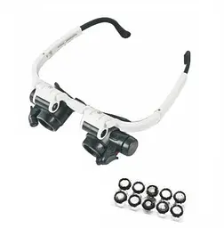 Лупа-очки бінокулярна Magnifier 9892H-3 монтажні окуляри - мініатюра 4